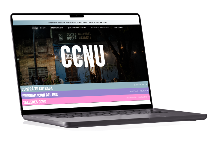 Centro Cultural Nueva Uriarte — mockup web